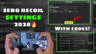 NEW UPDATE 3.4️BEST SENSITIVITY CODE + CONTROL SETTINGS PUBG MOBILE/BGMI SENSITIVITY 2024