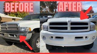 2nd gen Dodge sport bumper grille repair/conversion!
