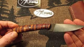 T/M Hunt Bird and trout custom knife.