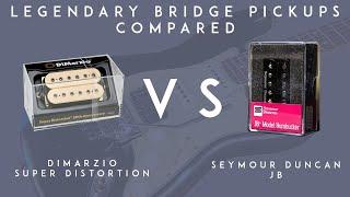 Seymour Duncan JB vs DiMarzio SUPER DISTORTION - Strat Bridge Pickup Comparison