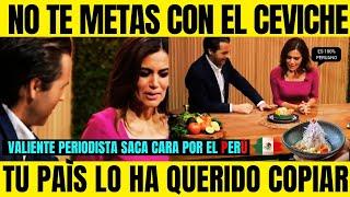 ⭕Periodista DEFIENDE al CEVICHE Peruano en TV hispana.