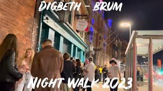 Digbeth Birmingham City Night Walk On Saturday Night | September 2023, England UK