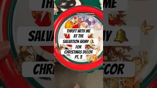 Pt. 3 Thrift with me at the Salvation Army  for Christmas Decor! #shopping #christmasdecor #thrift