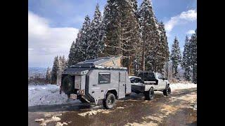 The Grey Color njstar rv off road camper trailer exterior over view, nice and durable high quality