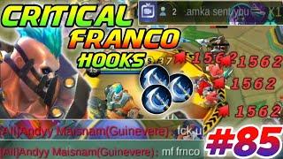 CRITICAL FRANCO HOOKS MONTAGE #85  | #GamEnTrix | MOBILE LEGENDS