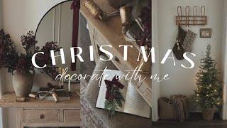 Christmas Decorate With Me 2024 || Christmas Decorating Ideas || Entryway & Putting Up The Tree