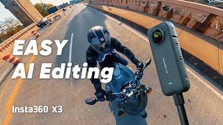 Insta360 X3 - How to use Insta360 AI Editing in 3 minutes