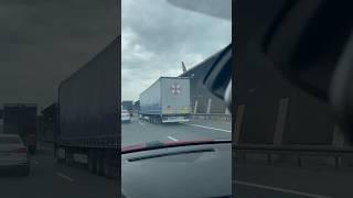 Just passed the Umbrella Corporation truck on a highway in Poland 