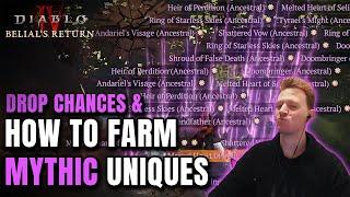 How to farm Mythic Uniques, Drop Chance Tipps & Tricks for Season 8 Diablo 4