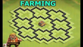 Clash Of Clans - Town Hall 8 (TH8) Farming Base  (New Update)