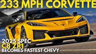 2025 C8 ZR1 Hits 233 MPH! | Chevrolet Corvette Speed Run at Papenburg Germany | Supercar News