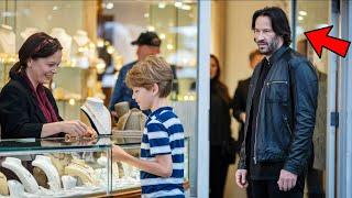 Young Boy Buys Gift for Mom, Then Keanu Reeves Walks In and Changes Everything