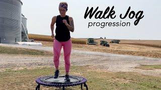 Walk to Jog Rebounder Workout 15 Minutes Beginner Friendly *New Music*