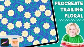 Floral Pattern Tutorial for Procreate (Trailing Floral Canvas 2)