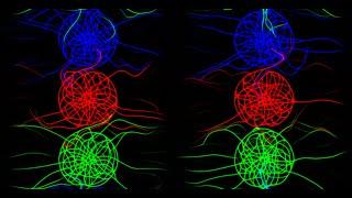 Multispecies Slime Mould with Avoidance Rules (Equal Strength, On Torus)