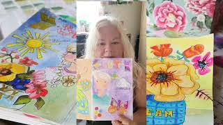 Artist Sketchbook Tour March - April 2023 Brenda Knoll Art Journal Journaling