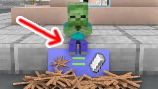 Baby Zombie Is Extremely Starving - Sad Story - Minecraft Animation