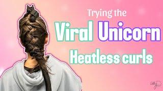 Unicorn Heatless Hair Tutorial