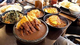 Dangerous Large Katsudon Challenge! Pork Cutlet Diner Meals for the Hungry Students