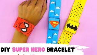 How to make origami BRACELET. Origami Marvel, origami wrist watch for kids.