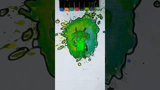 GoG the alien dog acrylic colour blast art #art
