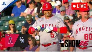 MLB LIVE Angels vs. Rockies Game Highlights 3/21/2025 | MLB The Show 25