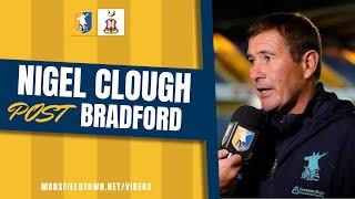 Nigel Clough on Bradford Trophy loss