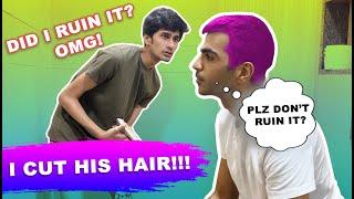 AKHIL told me to CUT HIS HAIR!!!  || Jake Sitlani