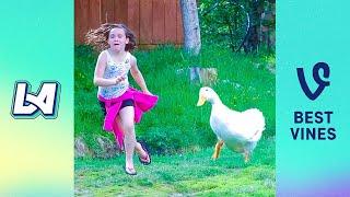 TRY NOT TO LAUGH Funny Videos - Funniest Reaction When Kids Meet Animals