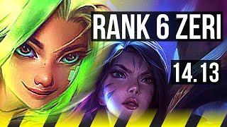 ZERI & Nautilus vs KAI'SA & Alistar (ADC) | 11/1/4, Rank 6 Zeri, Godlike | VN Challenger | 14.13