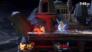 Clips: Super Smash Bros. Ultimate - DjAfroThunder (Snake) vs Random (Pichu)