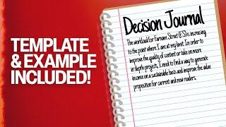 The Ultimate Guide to Using a Decision Journal