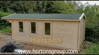 3m x 6m insulated log cabin