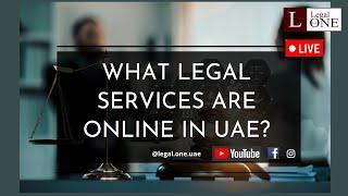 What legal services are online in UAE?