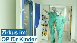 Wandgestaltung in der Kinderanästhesie - Zirkustiere begleiten Kinder und Jugendliche in den OP