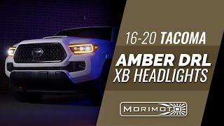 AMBER DRL XB LED Headlights for 2016 - 2020 Tacoma by Morimoto