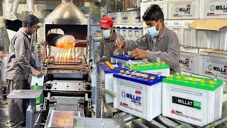 How Truck Tractor Batteries Are Made in ASIAN Factories | Production Methods of MILLAT Batteries