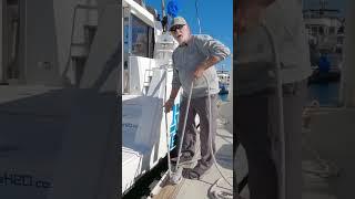 Sailing Tip #2 - Don’t miss the boat! How to sweat a dock line on a catamaran