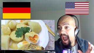 American Reacts To Budget Friendly Dinner | Senfeier | German Eggs in Mustard Sauce