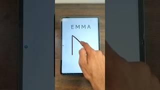 if emma has a writting logo #logo #art #edit #trending #shorts #brand #name #skills #comedy