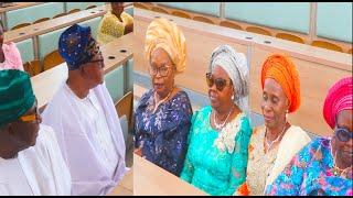 Adebayo Salami’s Wives Sit Together & Support Their Husband & Jide Kosoko at the Doctorate Award