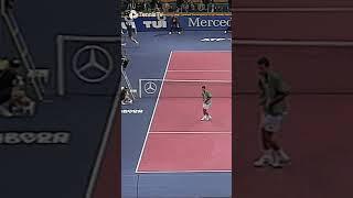 Boris Becker Hits BANANA Shot vs Pete Sampras 