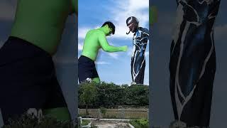 The hulk model and the venom model are fighting over who will win #spiderman