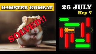 Mini Games Hamster Kombat 26 July Solved! Key  7