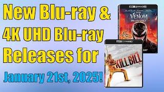 New Blu-ray & 4K UHD Blu-ray Releases for January 21st, 2025!