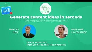 ContextMinds Lifetime Deal (LTD) Review - Generate Content Ideas In Seconds - Mind Mapping With AI