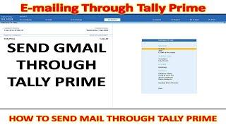 HOW TO SEND EMAIL IN TALLY PRIME - Send mail through Tally