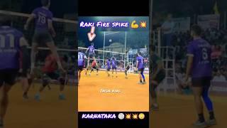 Raki Fire  Spike | Praful Incredible Jump  #volleyball #karnatakavolleyball #@inchaking999