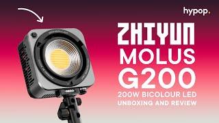 Brightest of them all? | Zhiyun Molus G200 200W LED Video Light | Unboxing & Review