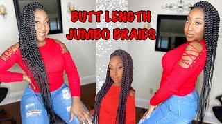 JUMBO BOX BRAIDS | Fast, Easy & neat | NO RUBBERBANDS